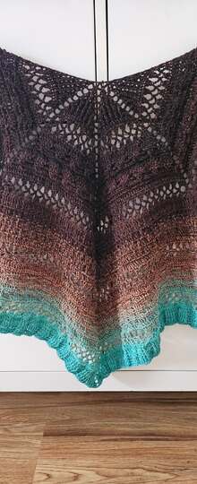 Crochet Pattern Pentagonal Scarf