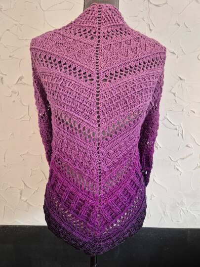 Crochet Pattern Pentagonal Scarf