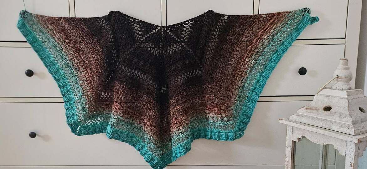 Crochet Pattern Pentagonal Scarf