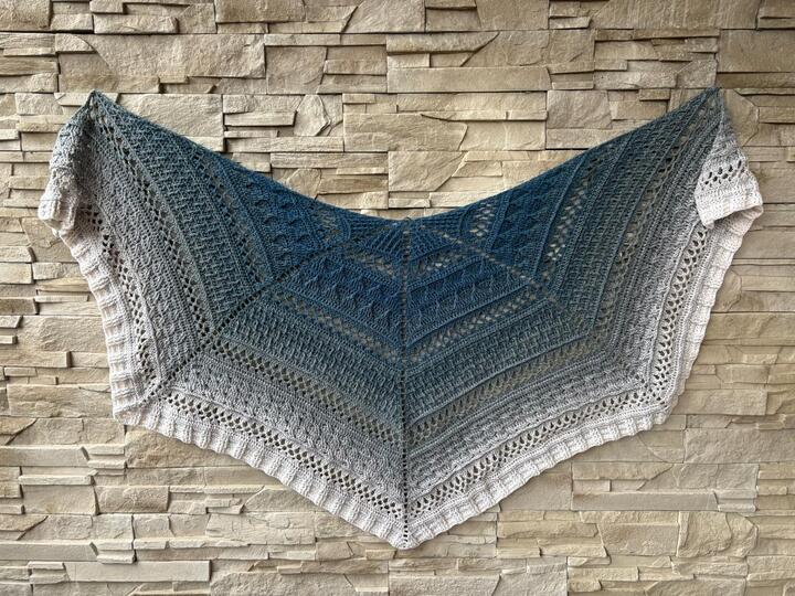 Crochet Pattern Pentagonal Scarf