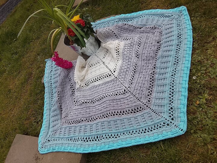 Crochet Pattern Pentagonal Scarf