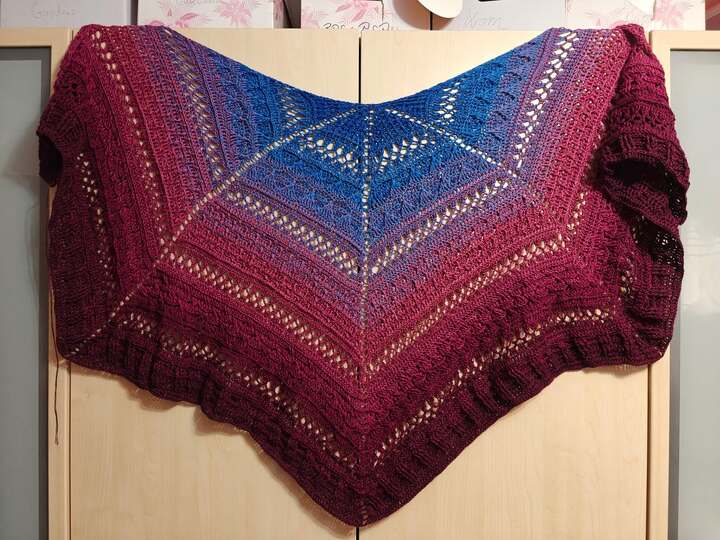 Crochet Pattern Pentagonal Scarf „Koria“