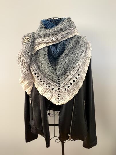 Crochet Pattern Pentagonal Scarf „Koria“