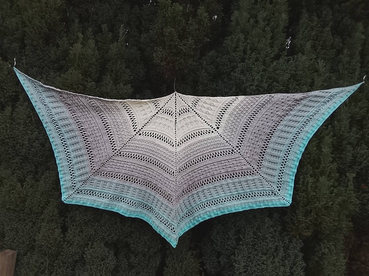 Crochet Pattern Pentagonal Scarf „Koria“