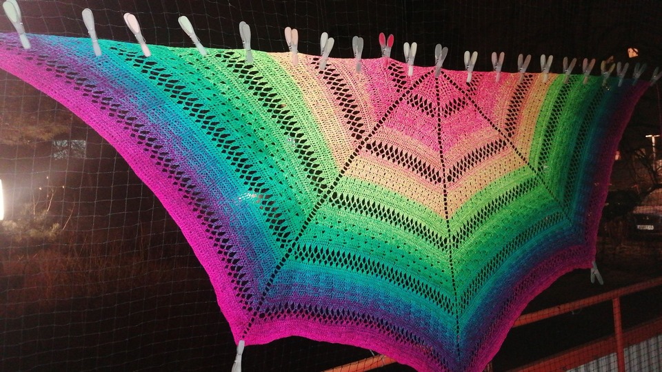 Crochet Pattern Pentagonal Scarf „Koria“