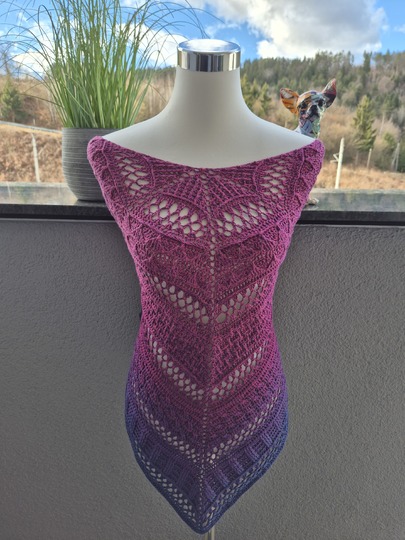 Crochet Pattern Pentagonal Scarf „Koria“