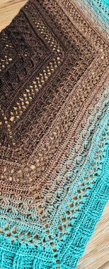 Crochet Pattern Pentagonal Scarf „Koria“