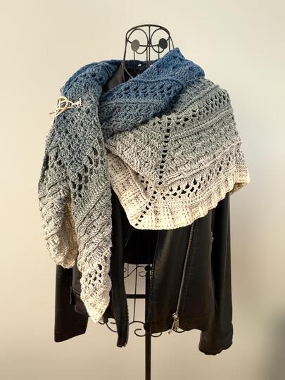 Crochet Pattern Pentagonal Scarf „Koria“