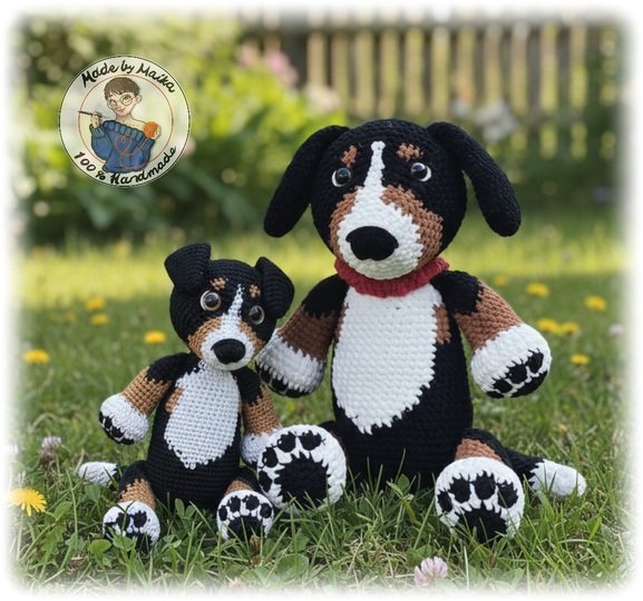 Einen knuddeligen Hund häkeln.