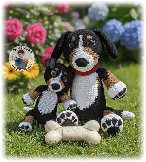 Einen knuddeligen Hund häkeln.