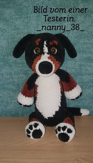 Einen knuddeligen Hund häkeln.