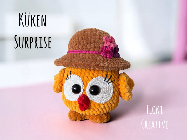 Küken "surprise" befüllbar, Häkelanleitung, DIY