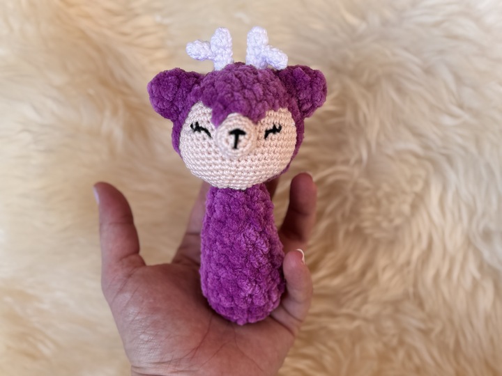 Crochetpattern - Babyrattle Deer "Lino"