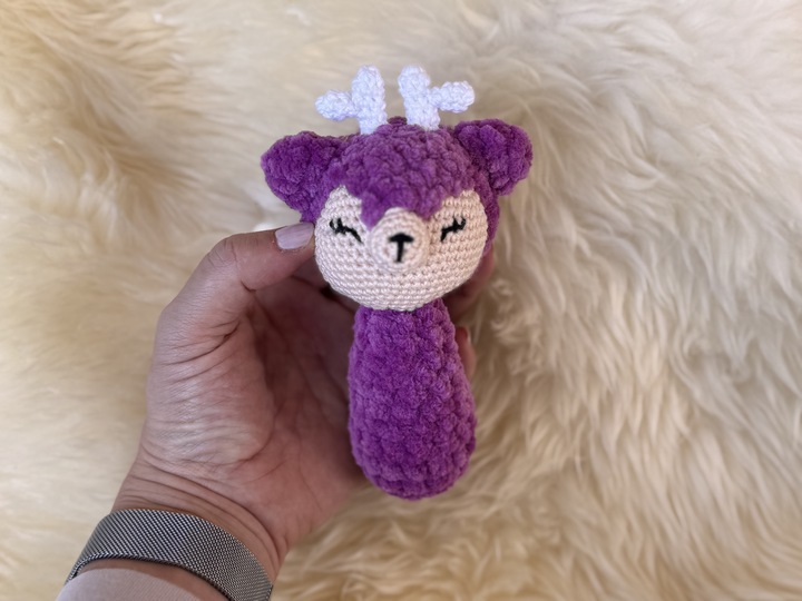 Crochetpattern - Babyrattle Deer "Lino"
