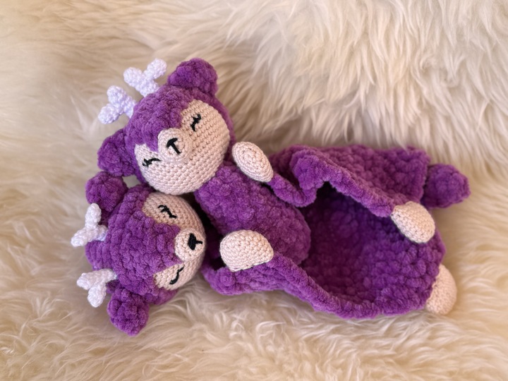 Crochetpattern - Lovey and Babyrattle Deer "Lino"