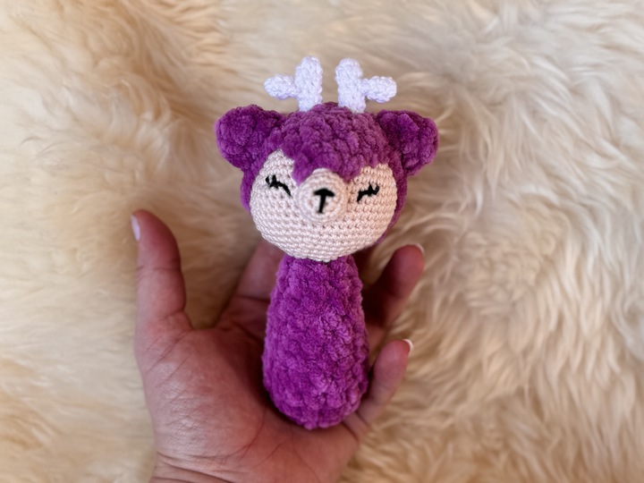 Crochetpattern - Lovey and Babyrattle Deer "Lino"