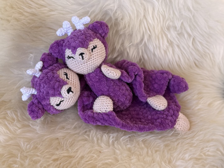 Crochetpattern - Lovey and Babyrattle Deer "Lino"
