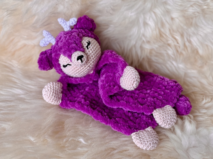Crochetpattern - Lovey and Babyrattle Deer "Lino"
