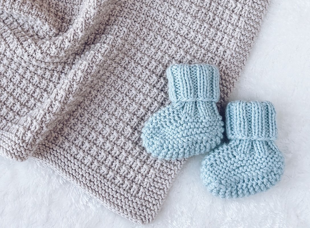 Strickanleitung Baby Decke im Seersucker Muster 4 Größen - Bild 3