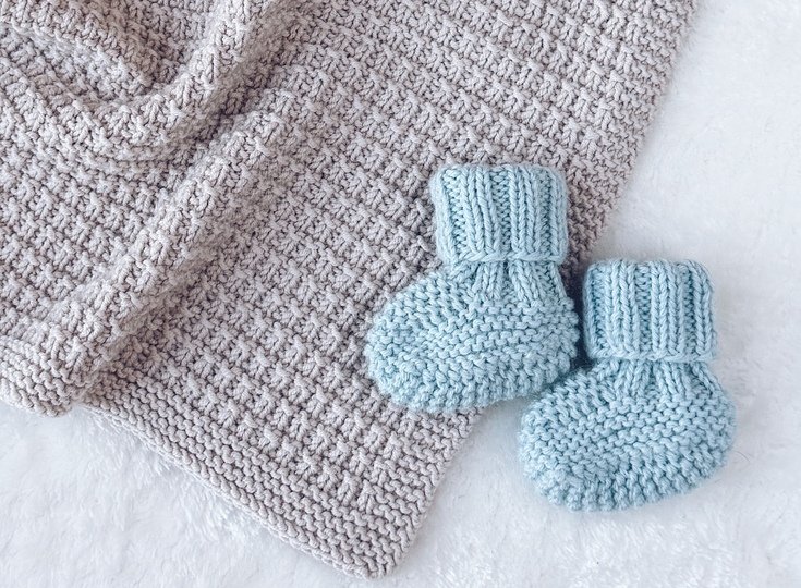 Seersucker Baby Blanket Knitting Pattern by Woolture