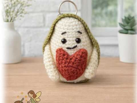 Häkelanleitung Schlüsselanhänger oder Taschenbaumler