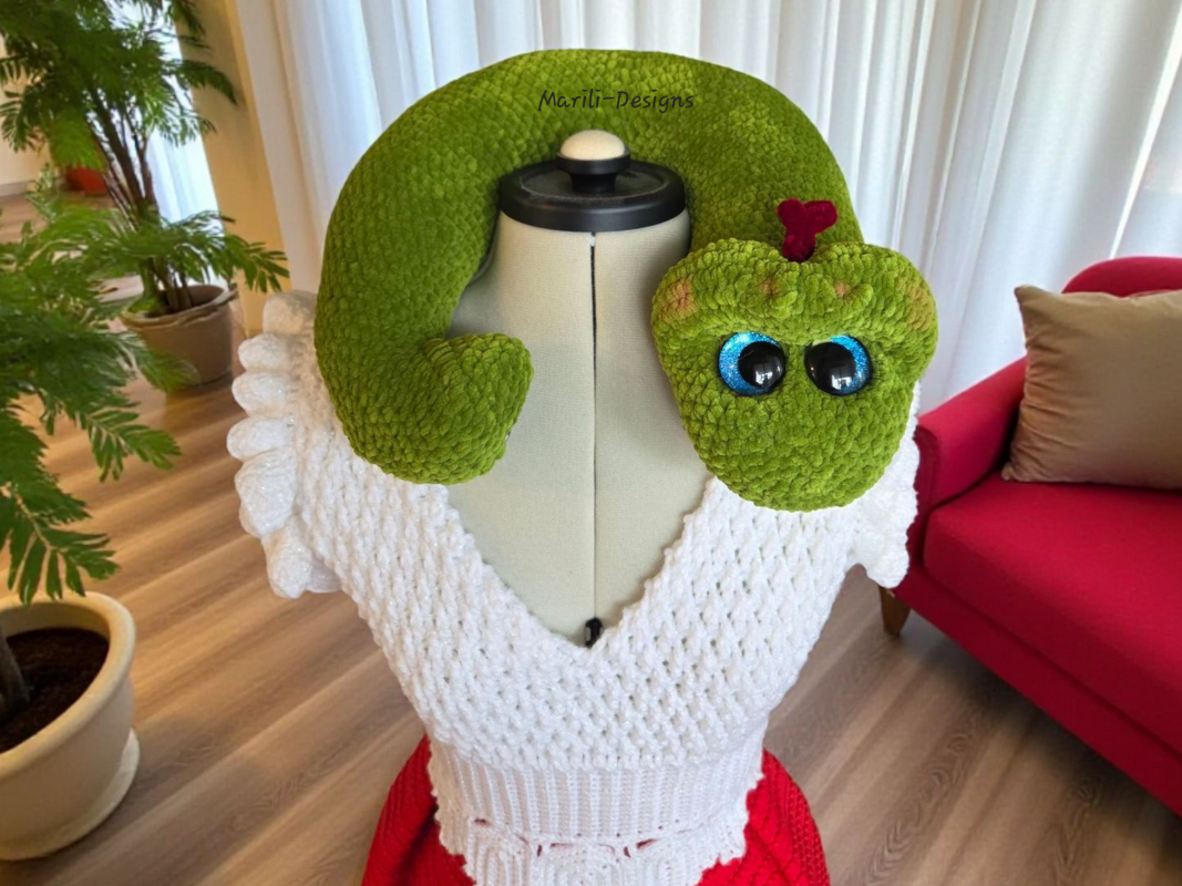 Crochet pattern for snake neck pillow - Image 5