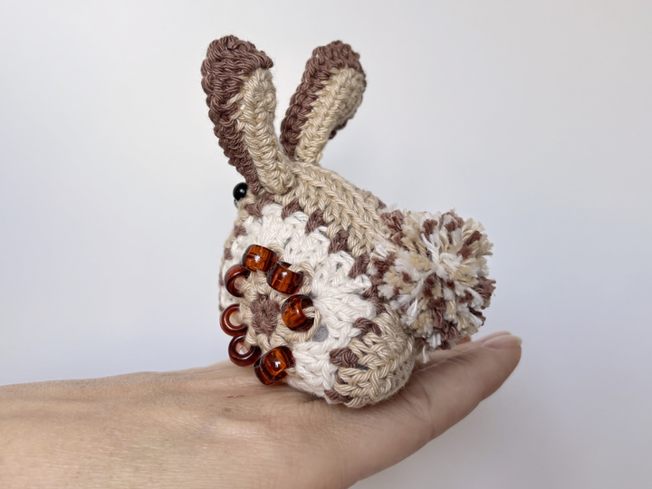 Beaded Crochet Pattern Easter Bunny Amigurumi, Easter Decor, Fidget Toy