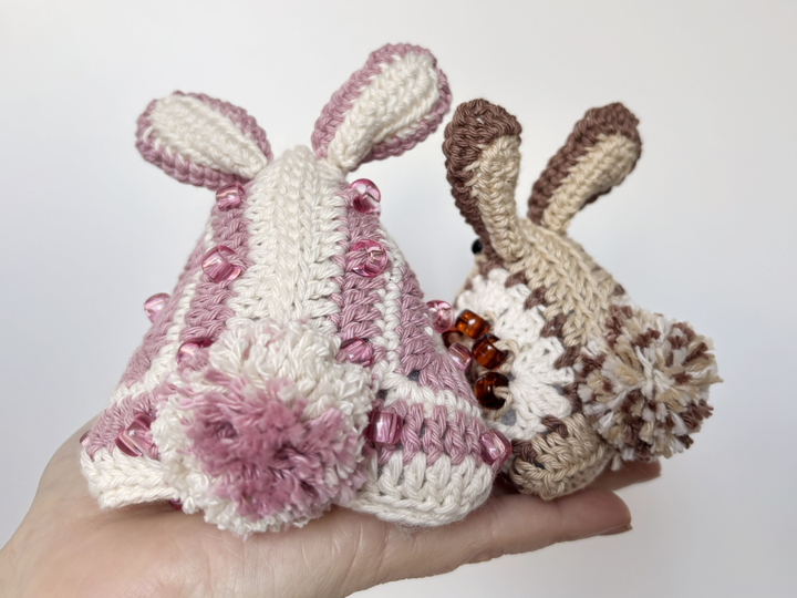 Beaded Crochet Pattern Easter Bunny Amigurumi, Easter Decor, Fidget Toy