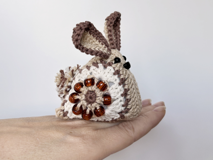 Beaded Crochet Pattern Easter Bunny Amigurumi, Easter Decor, Fidget Toy