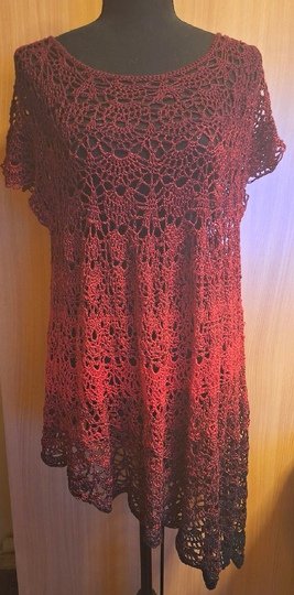 Tunika/Shirt/Kleid Willow, gerade oder schräg, Häkelanleitung