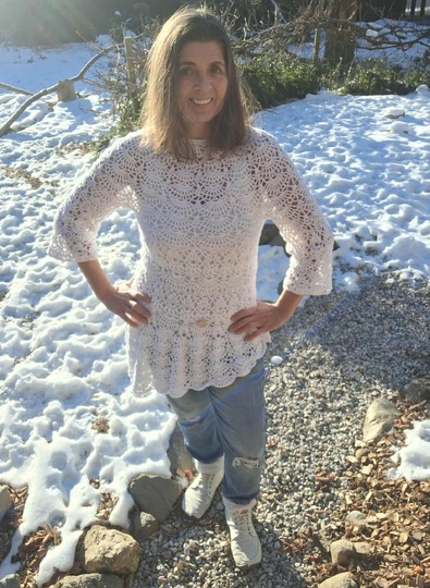 Tunika/Shirt/Kleid Willow, gerade oder schräg, Häkelanleitung