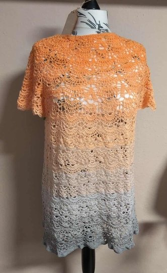 Tunika/Shirt/Kleid Willow, gerade oder schräg, Häkelanleitung