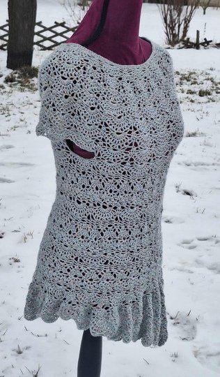 Tunika/Shirt/Kleid Willow, gerade oder schräg, Häkelanleitung