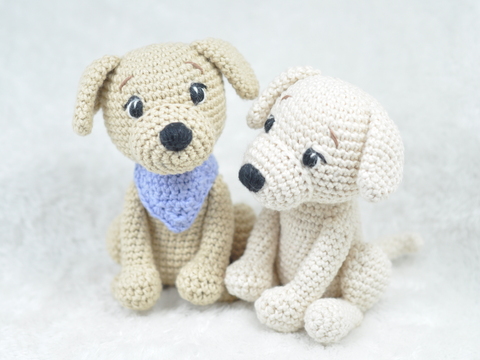 Crochet Pattern - Cute Dog with Bandana