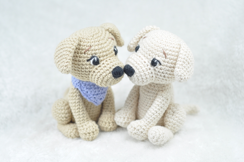 Crochet Pattern - Cute Dog with Bandana