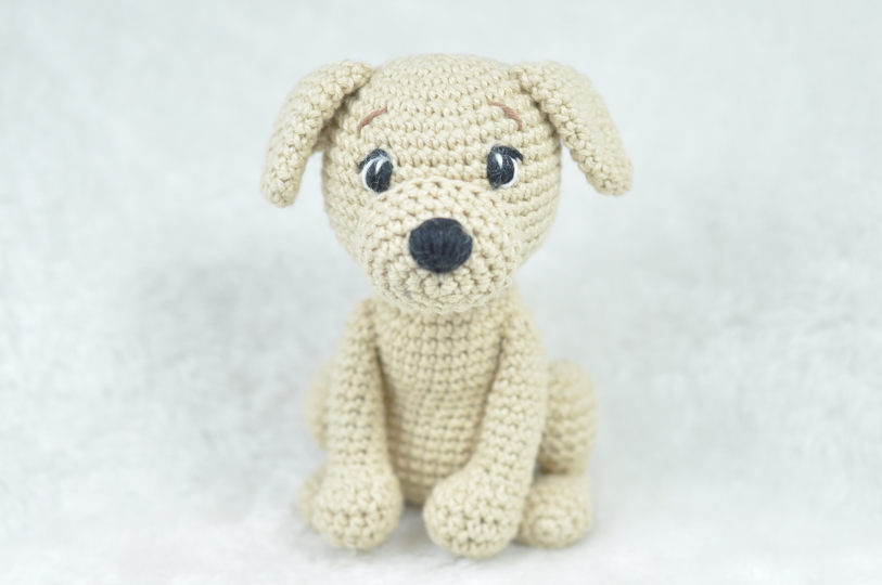Crochet Pattern - Cute Dog with Bandana
