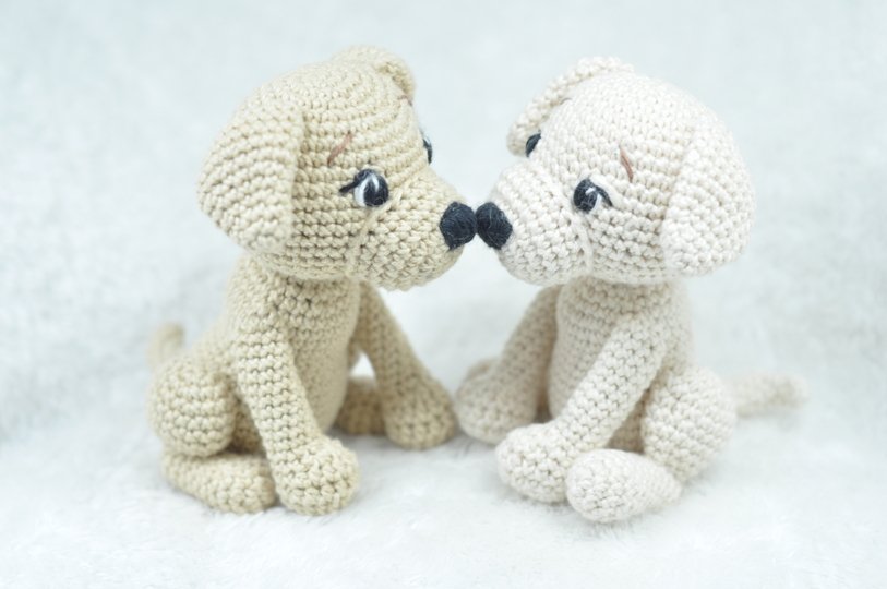 Häkelanleitung süßer Hund mit Halstuch