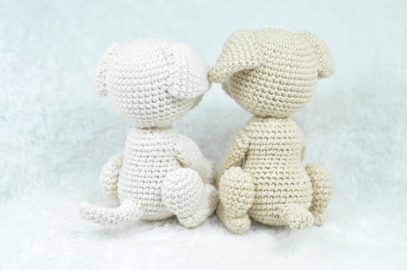 Häkelanleitung süßer Hund mit Halstuch