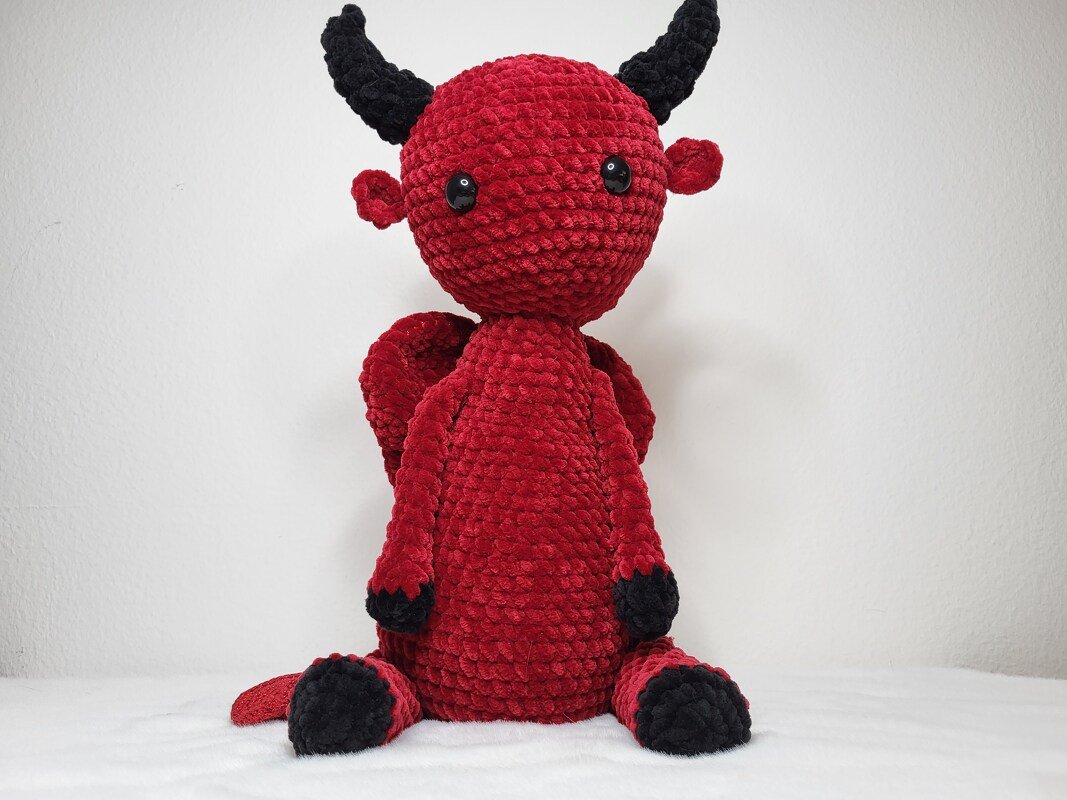 Häkelanleitung Teufelchen kuscheliges Valentinstag-Amigurumi