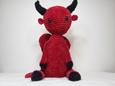 Häkelanleitung Teufelchen kuscheliges Valentinstag-Amigurumi