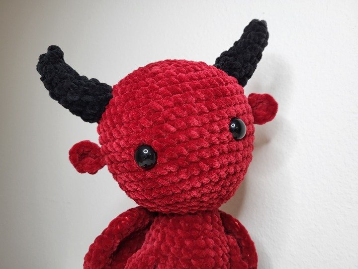 Häkelanleitung Teufelchen kuscheliges Valentinstag-Amigurumi