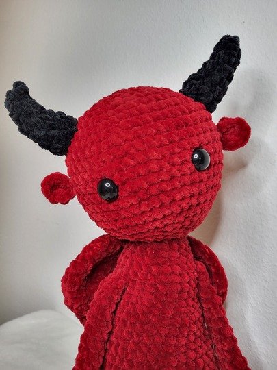 Häkelanleitung Teufelchen kuscheliges Valentinstag-Amigurumi