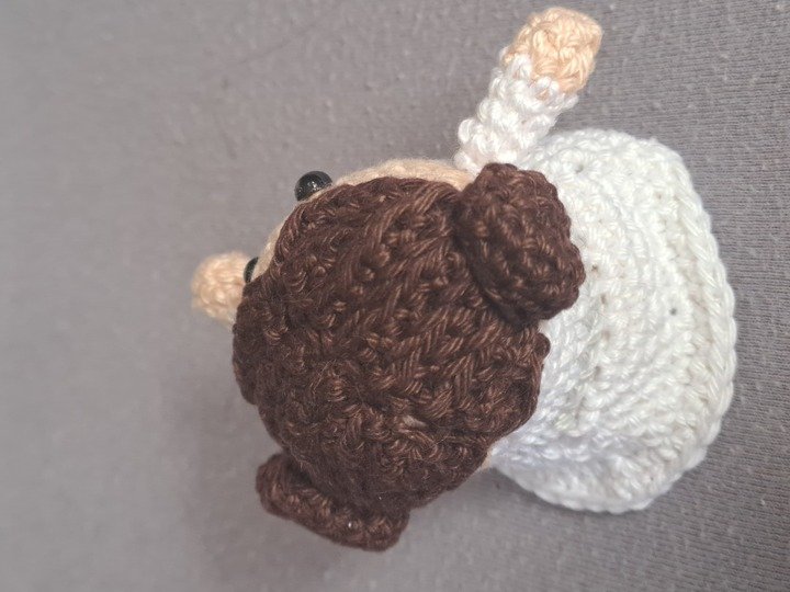 Anleitung zum häkeln einer Prinzessin um ein Ü-Ei.