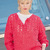 Häkelpullover mit Poloausschnitt
