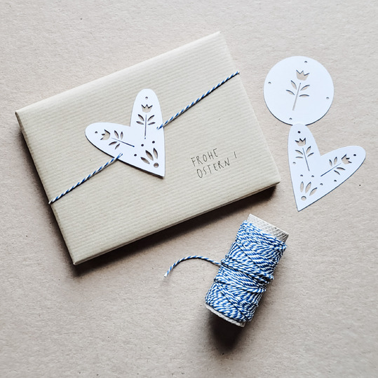 Frühlingsgirlande & Oster Geschenkverpackung - Dateipake für Schneidplotter