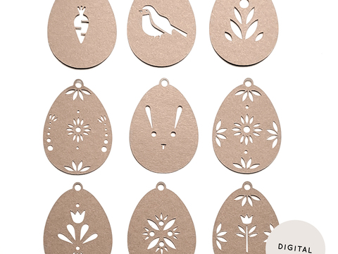 Osterdeko „Ei Ei Ei“ – Dateipaket für Schneidplotter