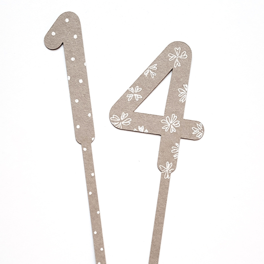 Caketopper „Zahlen“ Dateipaket für Schneidplotter