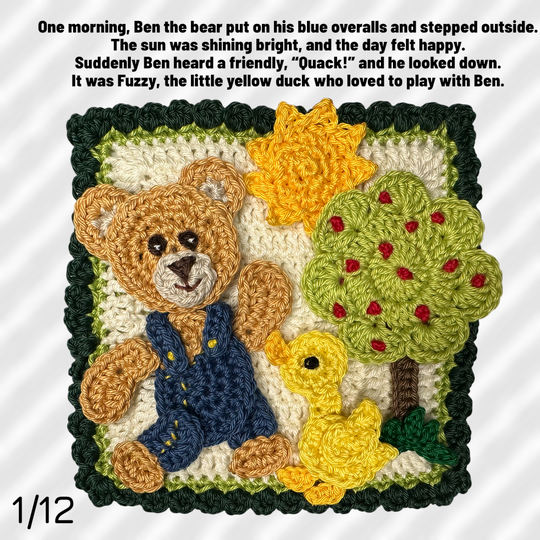 Granny Square Bear crochet