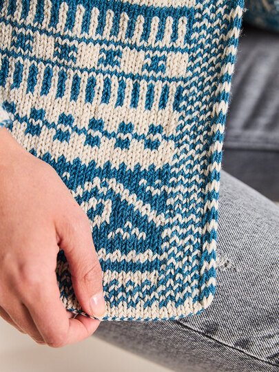 RAGLANJACKE EDDA, gestrickt