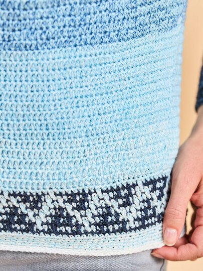 HÄKELPULLI EILEEN, gehäkelt